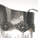 Rare Brilliant-Period Cut Glass and Sterling-Mounted Champagne Pitcher with Stirrer - Image 4