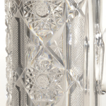 Rare Brilliant-Period Cut Glass and Sterling-Mounted Champagne Pitcher with Stirrer - Image 5