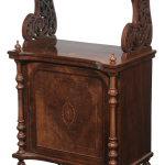 Victorian Burl Walnut and Marquetry-Inlaid Music Stand - Image 2