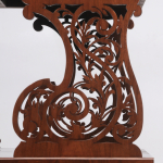 Victorian Burl Walnut and Marquetry-Inlaid Music Stand - Image 3