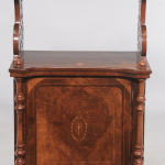 Victorian Burl Walnut and Marquetry-Inlaid Music Stand - Image 4